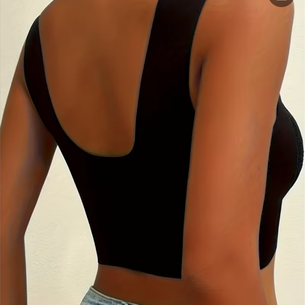 NWT Amazon Lace Pullover Padded Bra (Black) - Picture 2 of 2